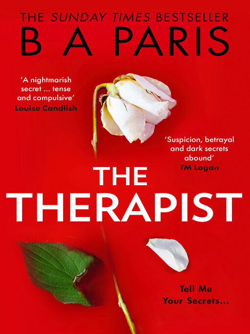 Title details for The Therapist by B A Paris - Wait list